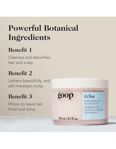 Exfoliante para Cuero Cabelludo goop 198.4 ml Sal del Himalaya