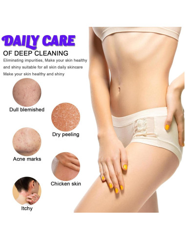 Esponja de Red Africana Lnngub 90cm Exfoliante Cuerpo Púrpura