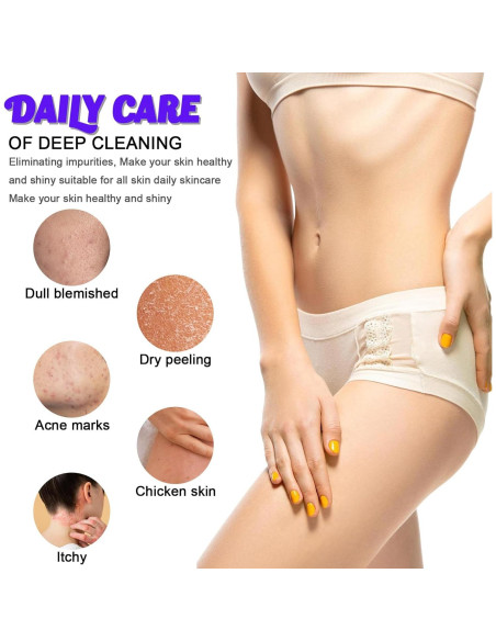 Esponja de Red Africana Lnngub 90cm Exfoliante Cuerpo Púrpura