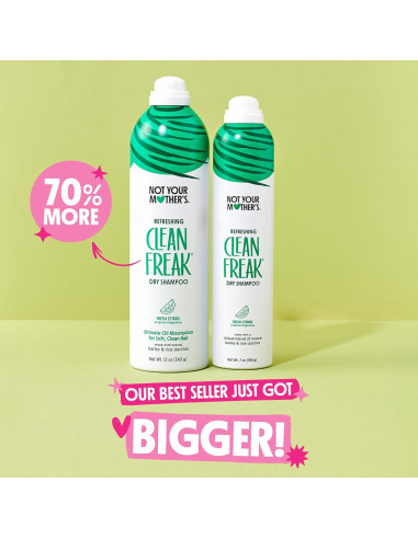 Champú Seco Refrescante Not Your Mother's - 340 g (2 Pzs) - Aroma Cítricos