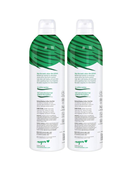 Champú Seco Refrescante Not Your Mother's - 340 g (2 Pzs) - Aroma Cítricos