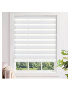 Persianas Zebra LazBlinds 121.6x182.9cm Sin Taladro Blanco