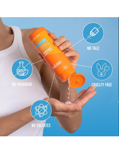 Polvo Corporal Absorbente Carpe 73.93g Sin Talco Aroma Jazmín 2