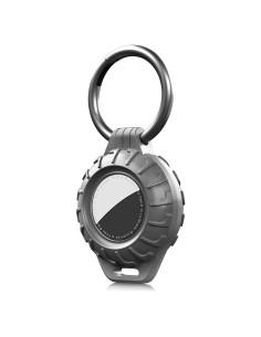 Soporte de llavero para AirTag ENIGMA Gris - Funda protectora GPS