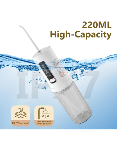 Irrigador Dental Portátil EcoBioEco YXQ723 Recargable IPX7