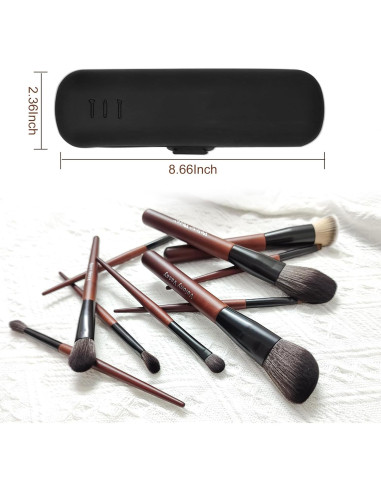 Set de 10 Brochas de Maquillaje Profesional Velony Vacay