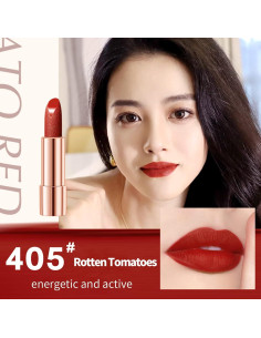 Juego de 3 Labiales Mate Newvenper - Rojo Brillante, Naranja, Tomate 2