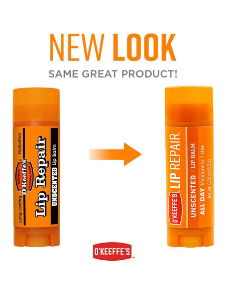 Bálsamo Labial Reparador O'Keeffe Sin Fragancia 12 Unidades