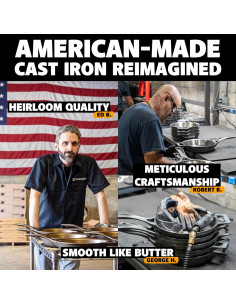 Sartén de Hierro Fundido Stargazer 26.7 cm - Hecho en EE. UU. 2