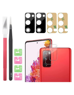 Reemplazo Lente Cristal Cámara Trasera Samsung Galaxy S20 FE 2 Pcs