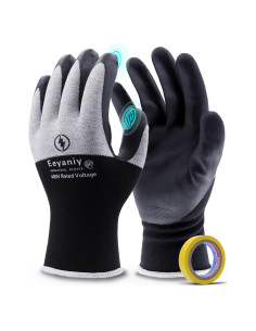 Guantes de Electricista Aislados 400V Nylon Antideslizantes