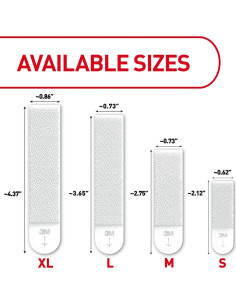 Tiras para Colgar Cuadros Command XL 20 lb, 8 Pares Blancas 2