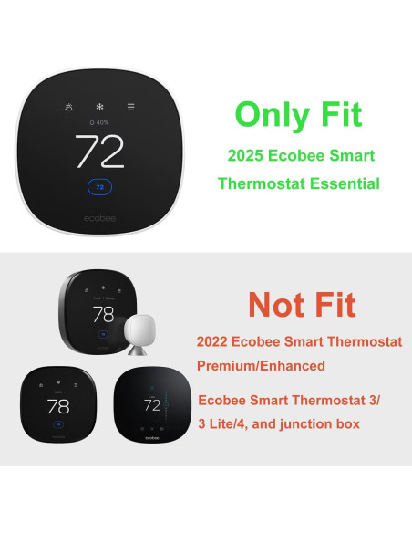 Cubierta de Placa de Pared BAOKZZOM para Termostato Ecobee Esencial