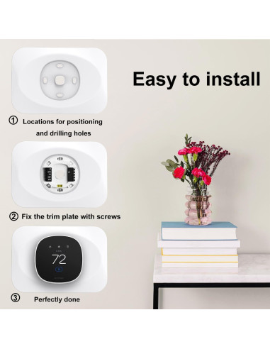 Cubierta de Placa de Pared BAOKZZOM para Termostato Ecobee Esencial