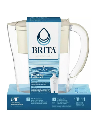Jarra de Filtro de Agua Brita Metro 6 Tazas con Filtro Estándar