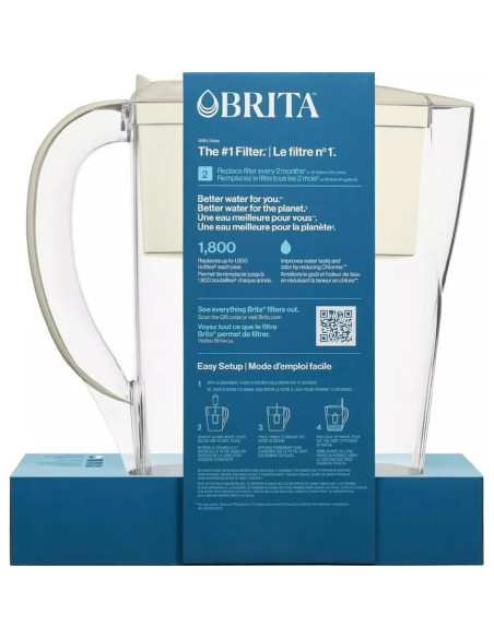 Jarra de Filtro de Agua Brita Metro 6 Tazas con Filtro Estándar