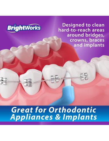 Cepillo Manual Tuft BrightWorks para Áreas Difíciles - Paquete de 3