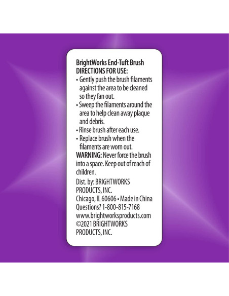 Cepillo Manual Tuft BrightWorks para Áreas Difíciles - Paquete de 3