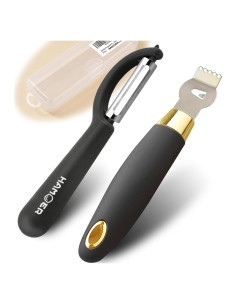 Pelador y Rallador 2 en 1 HAMOER Acero Inoxidable Ergonómico