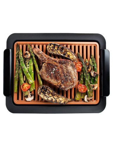 Parrilla Eléctrica Sin Humo Gotham Steel 1.5KW Antiadherente