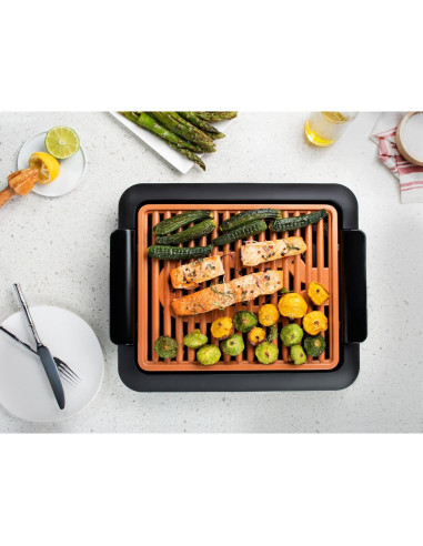 Parrilla Eléctrica Sin Humo Gotham Steel 1.5KW Antiadherente