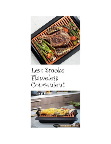 Parrilla Eléctrica Sin Humo Gotham Steel 1.5KW Antiadherente