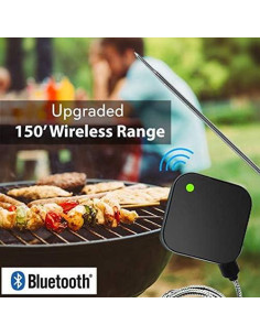 Termómetro BBQ Bluetooth NutriChef PWIRBBQ40.9 - Sonda Acero Inoxidable 2
