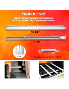 Kit de Repuesto Parrilla Charbroil 4 Quemadores Acero Inoxidable 2