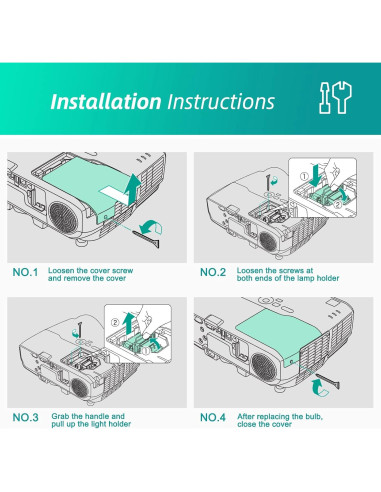 Bombilla de Proyector Epson ELPLP96 V13H010L96 4000h Stanlamp