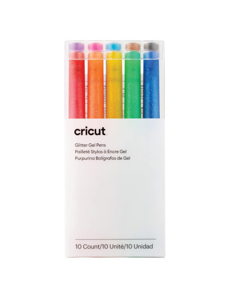 Bolígrafos de Gel Brillante Cricut - Arcoíris 10 Colores 0.8 mm