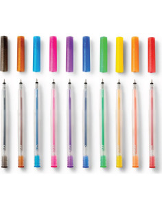 Bolígrafos de Gel Brillante Cricut - Arcoíris 10 Colores 0.8 mm 2
