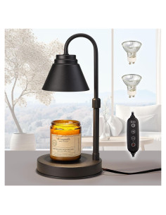Lámpara Calentadora de Velas Woderdeng con Temporizador y 2 Bombillas