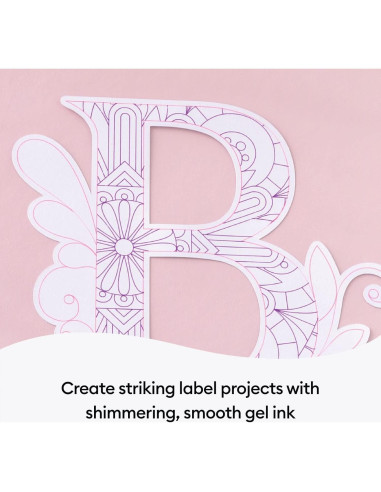 Bolígrafos de Gel Brillante Cricut - Arcoíris 10 Colores 0.8 mm