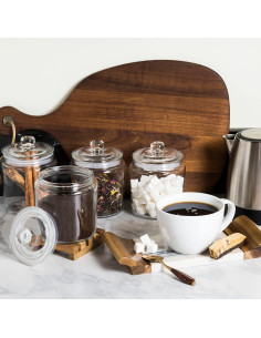 Juego de 2 Tarros de Vidrio Herméticos Le'raze 3.78L 2