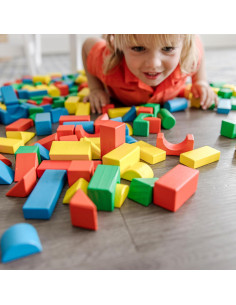 Juego de Bloques de Madera Melissa & Doug - 200 Piezas Colores y Formas 2