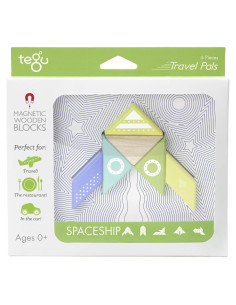 Juego de Bloques Magnéticos Tegu Nave Espacial 6 Piezas