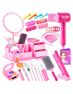 Juego de Salón de Belleza Tskucoo con Espejo y Accesorios