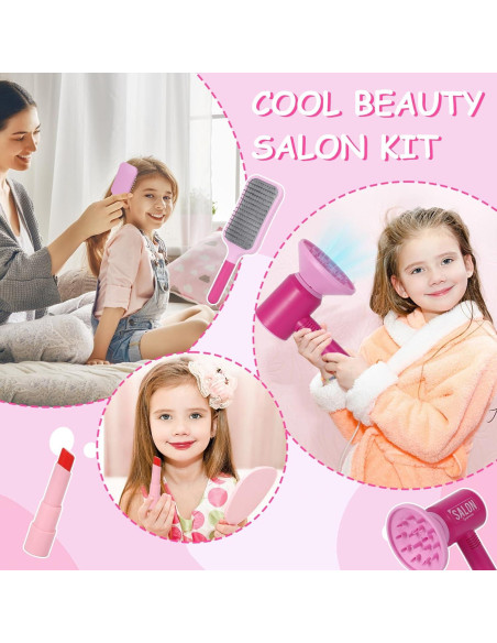 Juego de Salón de Belleza Tskucoo con Espejo y Accesorios