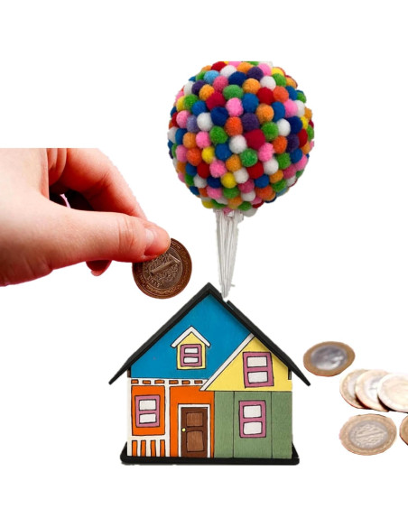 Alcancía de Madera DIY Alfyng 6 Pcs para Pintar y Decorar