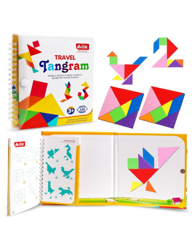 Rompecabezas Tangram Magnético de Viaje Kizh - 240 Patrones