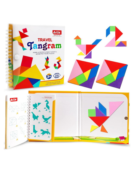 Rompecabezas Tangram Magnético de Viaje Kizh - 240 Patrones
