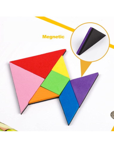Rompecabezas Tangram Magnético de Viaje Kizh - 240 Patrones