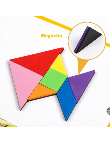 Rompecabezas Tangram Magnético de Viaje Kizh - 240 Patrones