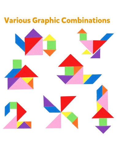 Rompecabezas Tangram Magnético de Viaje Kizh - 240 Patrones