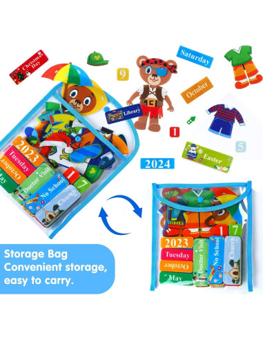 Calendario de Aula Craftstory 75x104 cm Azul Marino con 93 Actividades