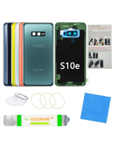 Cubierta Trasera de Vidrio Verde Prisma para Galaxy S10e ASDAWN