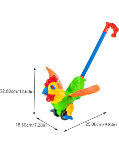 Caminador de Aprendizaje Gallo de Plástico para Niños 32x25cm 2