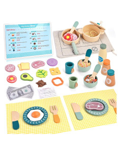 Juego de Cocina de Madera Wooderma para Niños 3-6 Años