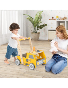 Andador para Bebés HONEY JOY Ajustable con Banco de Herramientas 2