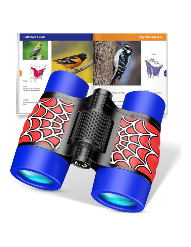 Binoculares para Niños Spidolapse 4x30 con Guía de Aves